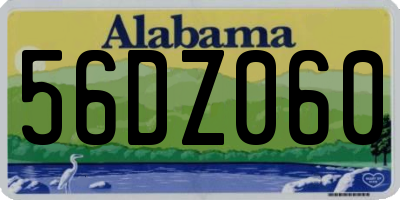 AL license plate 56DZ060