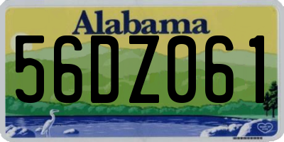 AL license plate 56DZ061