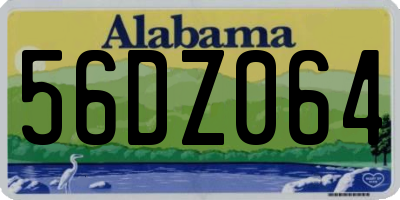 AL license plate 56DZ064