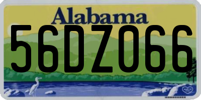AL license plate 56DZ066
