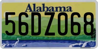 AL license plate 56DZ068