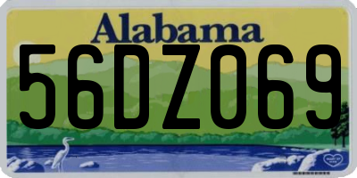 AL license plate 56DZ069