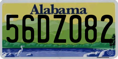 AL license plate 56DZ082