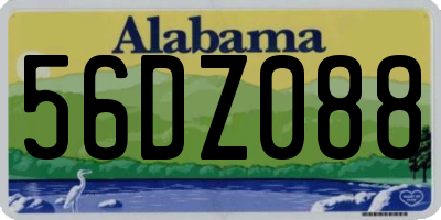 AL license plate 56DZ088