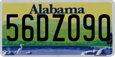 AL license plate 56DZ090