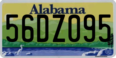 AL license plate 56DZ095
