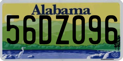 AL license plate 56DZ096