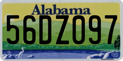 AL license plate 56DZ097