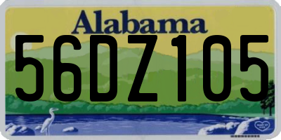 AL license plate 56DZ105