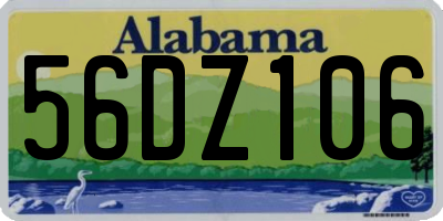 AL license plate 56DZ106