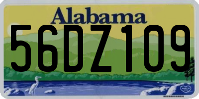 AL license plate 56DZ109