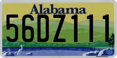 AL license plate 56DZ111