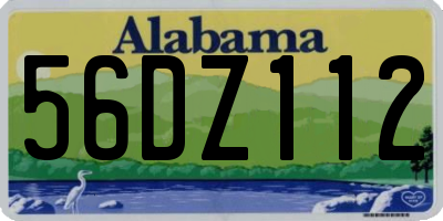 AL license plate 56DZ112