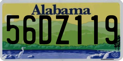 AL license plate 56DZ119