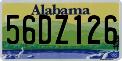 AL license plate 56DZ126