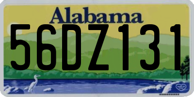 AL license plate 56DZ131