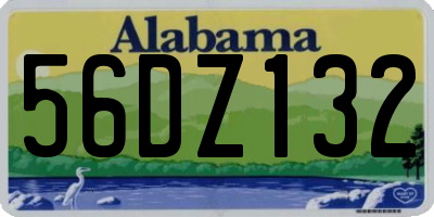 AL license plate 56DZ132