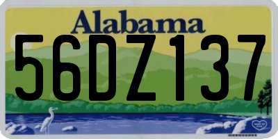 AL license plate 56DZ137