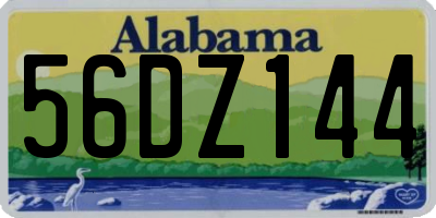 AL license plate 56DZ144