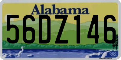 AL license plate 56DZ146