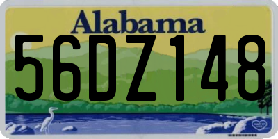 AL license plate 56DZ148