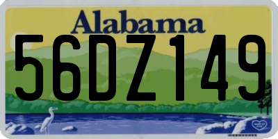 AL license plate 56DZ149