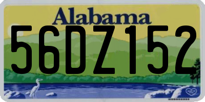 AL license plate 56DZ152