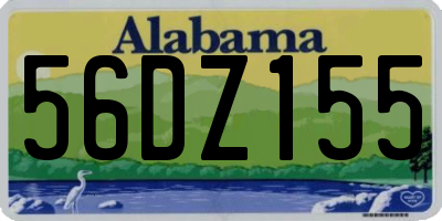 AL license plate 56DZ155