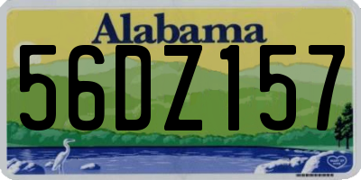 AL license plate 56DZ157