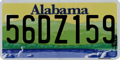 AL license plate 56DZ159