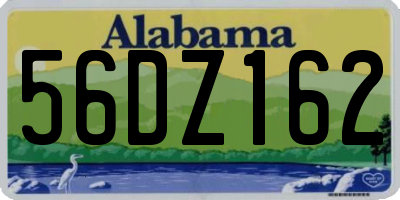 AL license plate 56DZ162