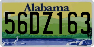 AL license plate 56DZ163