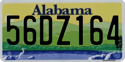 AL license plate 56DZ164