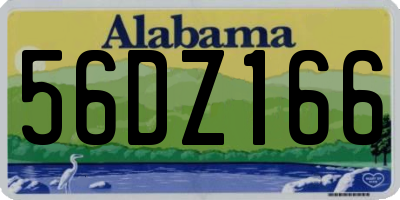 AL license plate 56DZ166