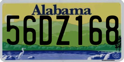 AL license plate 56DZ168