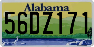 AL license plate 56DZ171