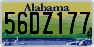 AL license plate 56DZ177