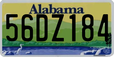 AL license plate 56DZ184