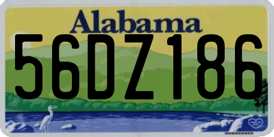 AL license plate 56DZ186
