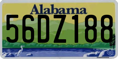 AL license plate 56DZ188