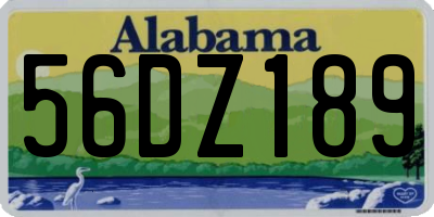 AL license plate 56DZ189