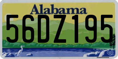 AL license plate 56DZ195