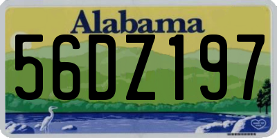 AL license plate 56DZ197