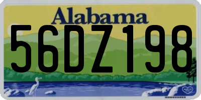 AL license plate 56DZ198