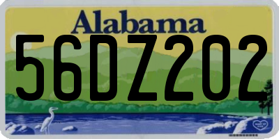 AL license plate 56DZ202
