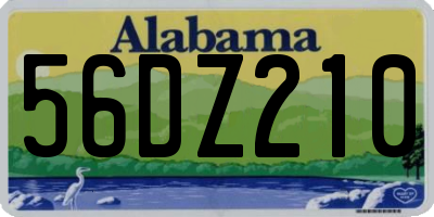 AL license plate 56DZ210