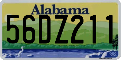 AL license plate 56DZ211