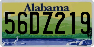 AL license plate 56DZ219