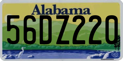 AL license plate 56DZ220