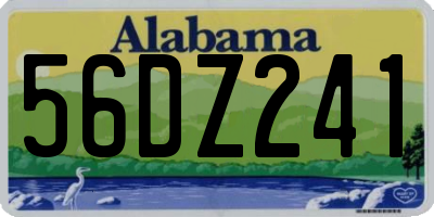 AL license plate 56DZ241